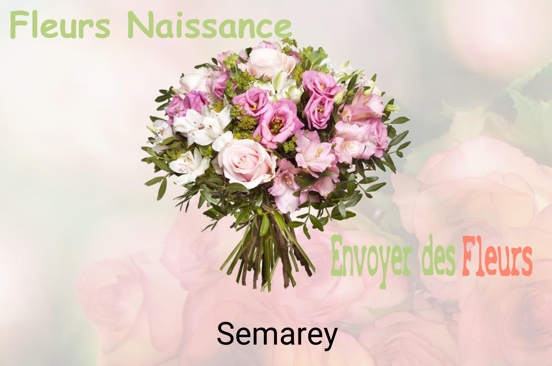 Bouquet de fleurs de naissance livré à Semarey